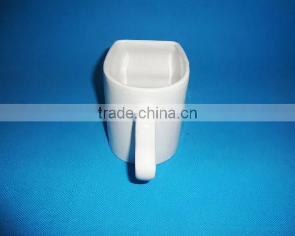 Porcelain Special Shape White Mug photo-6