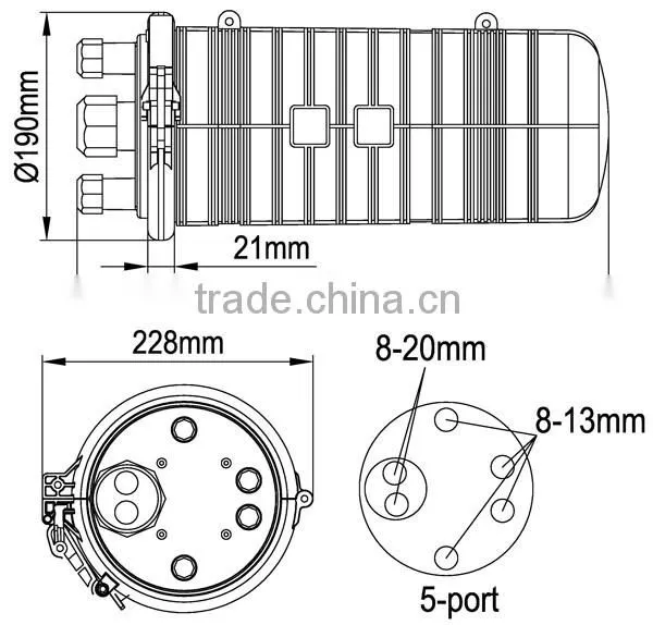 GJS-8019 Fiber Optic Splice Closure photo-6