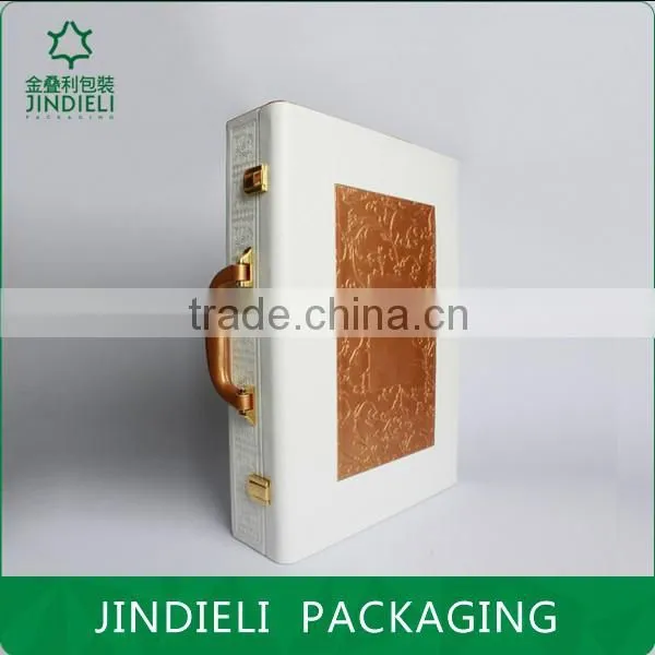 Beauty Elegant Leather Cosmetic Jewelry Box Packaging photo-2