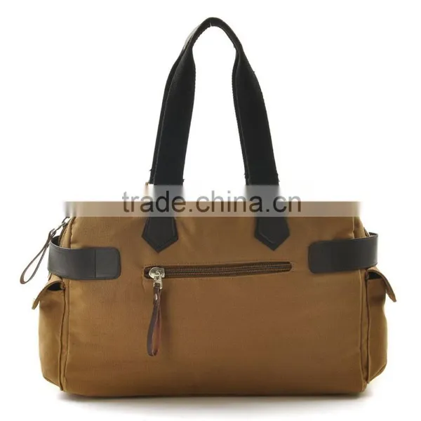 Factory OEM Canvas Travel Sport Shoulder Bag With Pocket on the Back photo-2