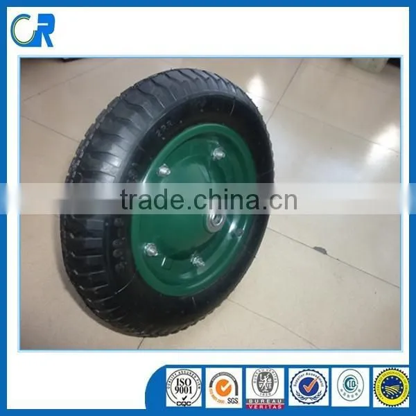 China Pneumatic 3.00-8 Rubber Tire for Trolley Wheelbarrow Wheel photo-2