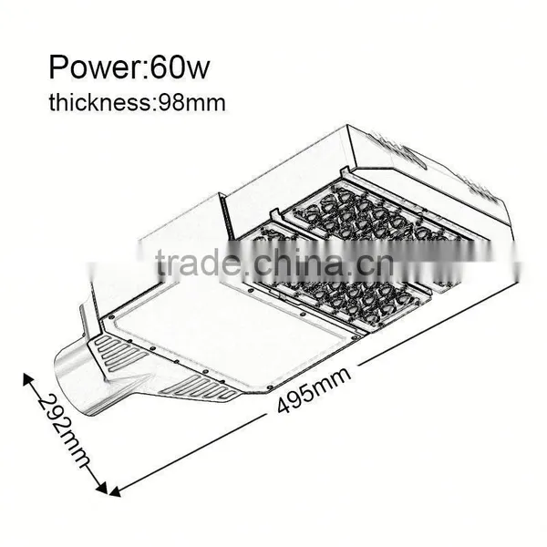 Cheap! 120W Outdoor Waterproof Aluminum COB LED Street Light photo-3