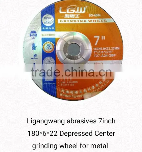 343 Ligangwang Hot Sale 180*6*22 Depressed Center Grinding Wheel for Thailand Market photo-3