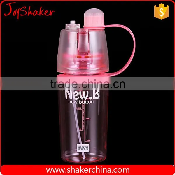 400ML Fashion Design BPA Free Plastic Water Bottle With Spray photo-3