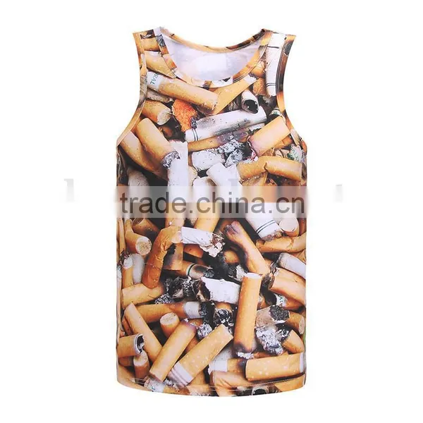 Men's Sublimation Tank Top/Digital Printing Singlet