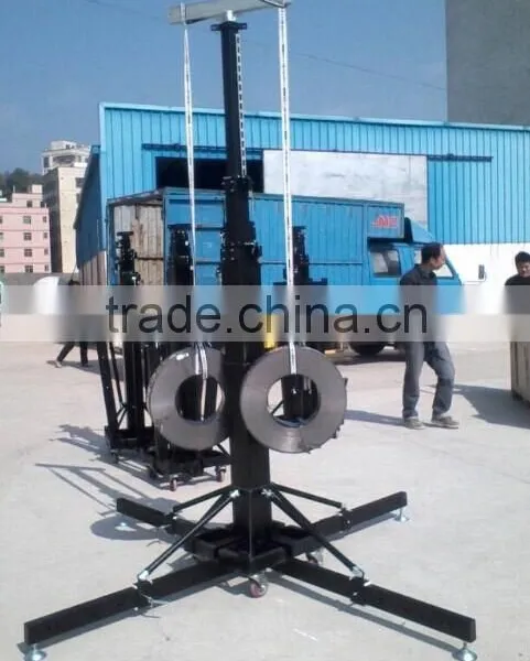 Metal Heavy Duty Truss Lift Tower 250kg Load Line Array Portable Speaker Tower photo-2