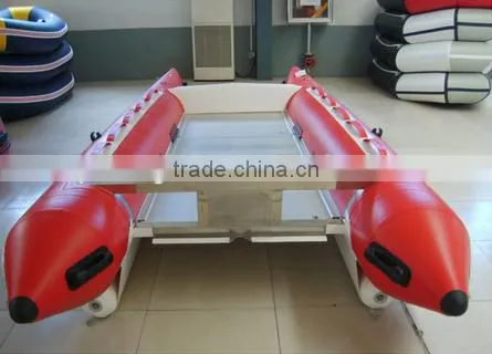 (CE) 14ft Inflatable High Speed Catamaran Boat for Sale photo-3