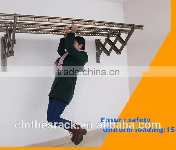 Ceiling Mounted Clothes Drying Rack With Oxidation Acid Polishing Surface Treatment photo-4
