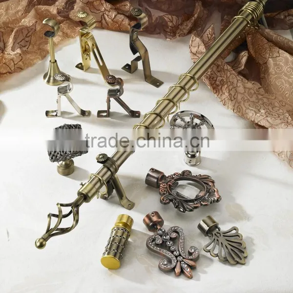 Hot Sales in the Middle East Classic Pattern Metal Curtain Rods, Curtain Iron Pipe 28mm Quality Choice photo-5
