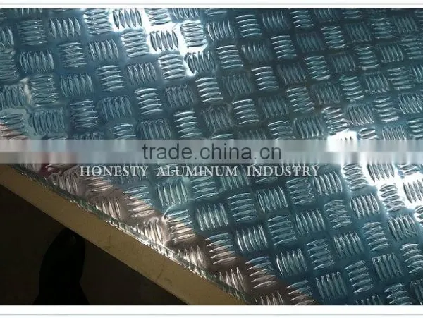 High Quality 5052 5754 5083 H32 H34 H36 Aluminum Checker Plate for Check photo-5