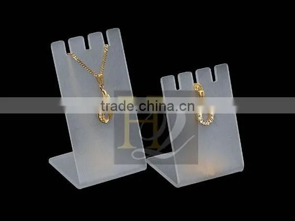 Frosted Acrylic Necklace Jewelry Display Stand photo-2