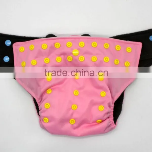 Happy Flute Cloth Diaper Aio Soft Breathable Printed Newborn All in One Hybrid Color Fitted Cloth Diaper Brand Wholesale photo-2