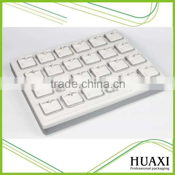 2016 Hot Sale White Leather Jewelry Display Tray Necklace Tray photo-5