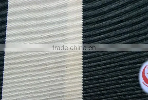Waterproof Awning Fabric Geen and White Stripe Stretch Waterproof Fabric From Wujiang