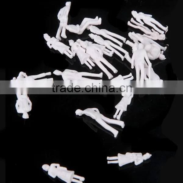 Model Figure, Plastic Miniature White Human Figure for 1/100 photo-2