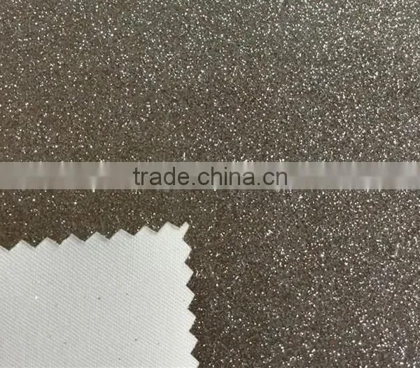 Shinny Glitter Polyurethan Synthetic PU Leather With TC Backing for Shoes Upper photo-5