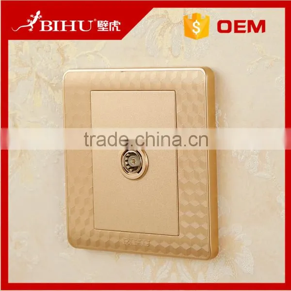 China Factory PC Brushed Stainless Steel Material tv Crt Wall Socket TV Socket for Sale photo-2