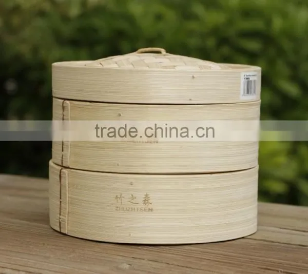 Chinese Wholesaler Eco-friendly Hot Stamped Kitchenware Bamboo Steamer
