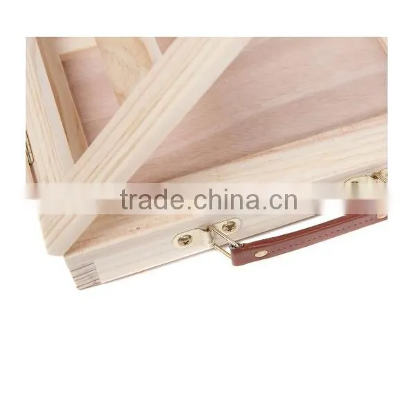 Unfinished Cheap Handmade Adjustable Pine Wooden Table Easel photo-3