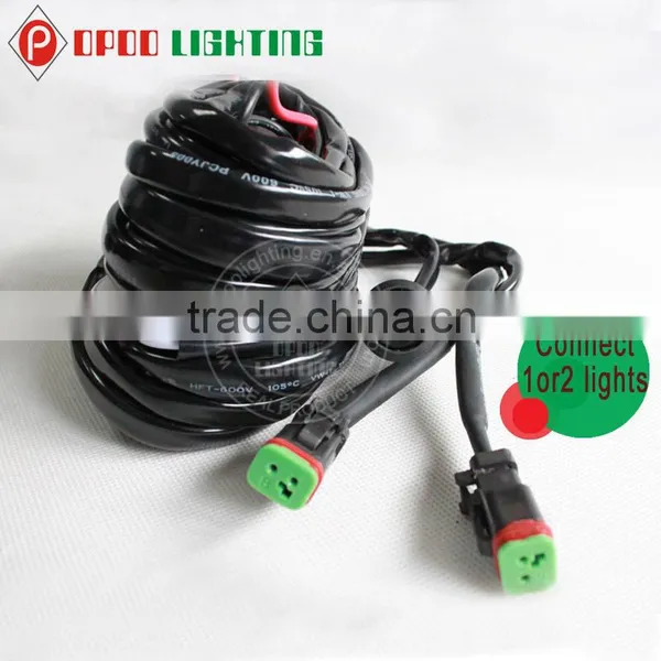 Waterproof H4-3 hi Low Beam Auto Wiring Harness for Led Bar photo-4