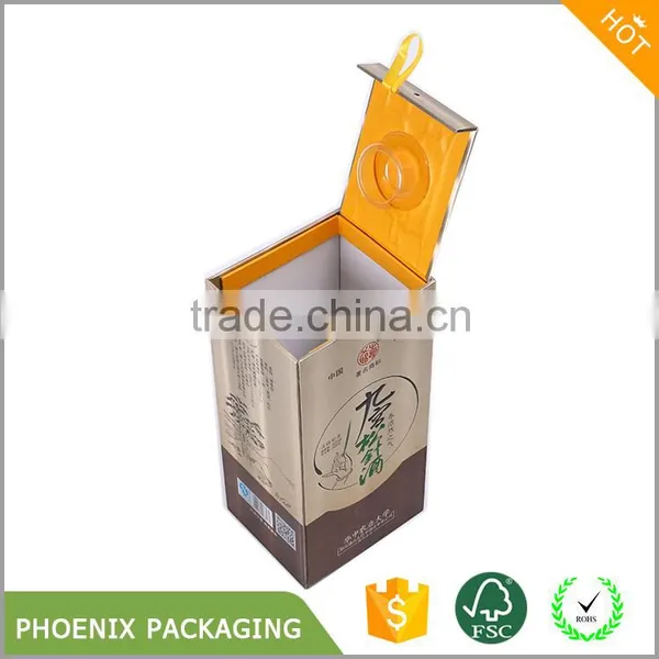 Eco-friendly Customized Design Printed Paper Wine Packaging Box photo-3