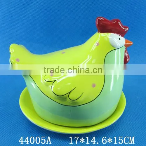 Lovely Cock Ceramic Kitchen Bread Plate photo-5