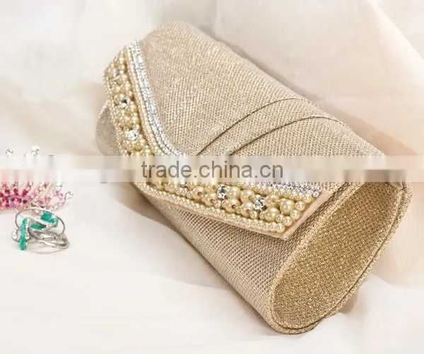 Ladies Beaded Evening Clutch Bag Party Bag photo-2