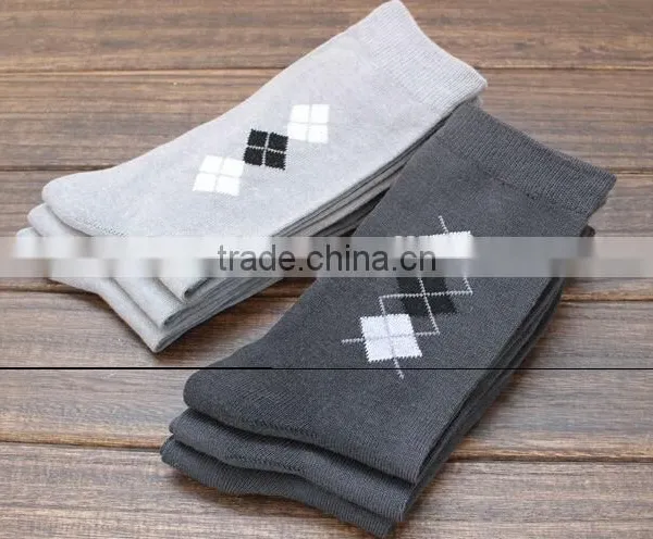 China Wholesale Custom Lambswool Sock for Men/mens Cotton Socks photo-4
