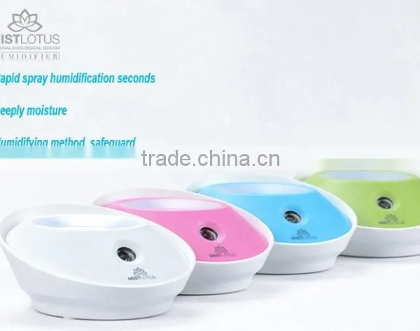 50ml DC5V Mini Portable Lotus Shape Air Humidifier /mini Air Purifier photo-3