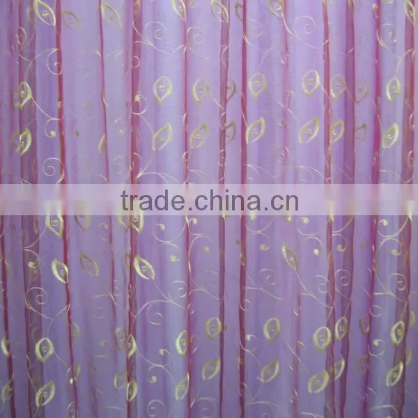 Polyester Curtain Organza; Window Curtain Organz Fabirc; Curtain Fabric