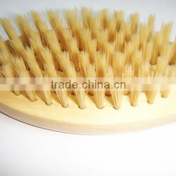 Wooden Handle Pet Body Cleaning Grooming Brush photo-3