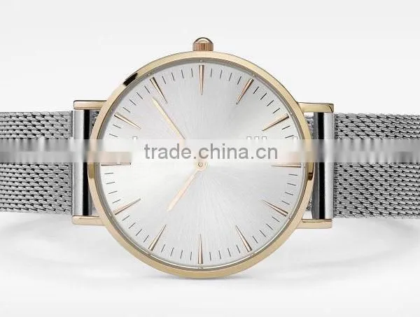 FS FLOWER - 2016 Watches Men Women Quartz Watch Good Quality Mesh Band Custom Own Brands Watch photo-4