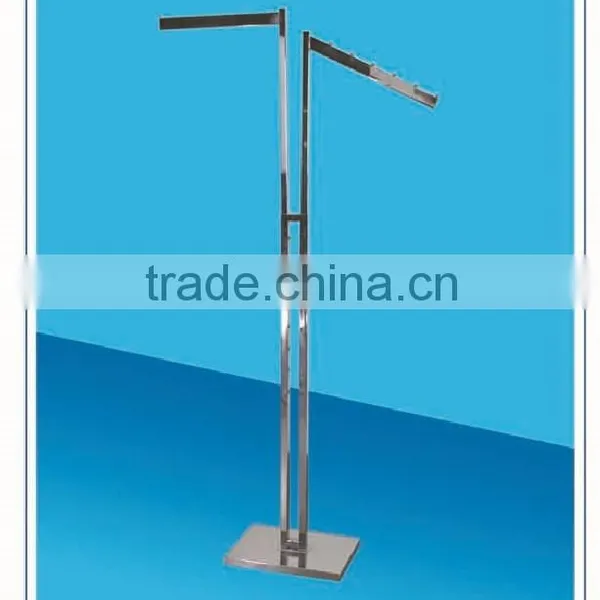 RH-YJ01 Cloth Display Racks 400*300*1800 Q235 Chrome Plated High Quality Clothes Rack Stand Display photo-5