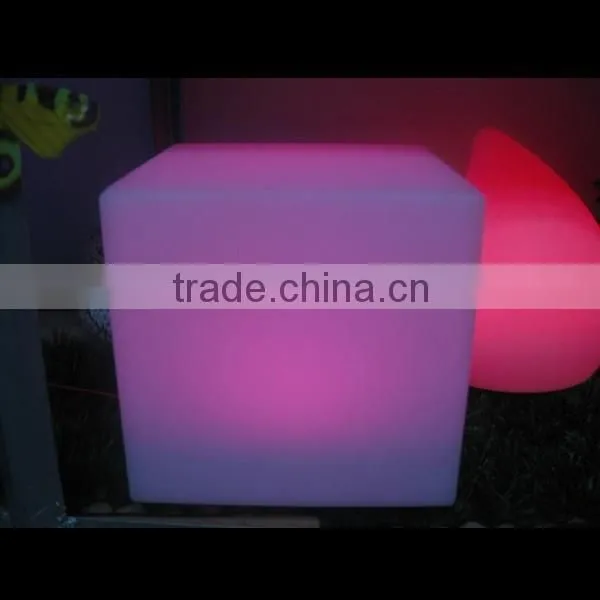 Modern LED Sitting Cube RGB LED Glow Furniture HC-L015 photo-2