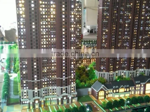 1/100 Apartment buildings maquette architectural scale model maker