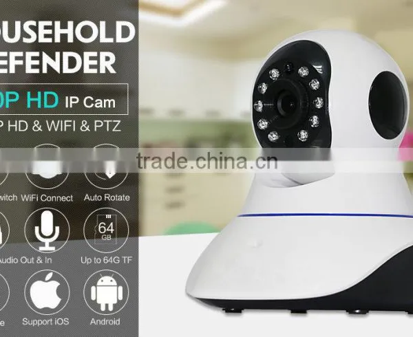 1.0 Megapixel Two-way Audio Motion Detection sd Card Camera With Built-in IR Cut photo-3