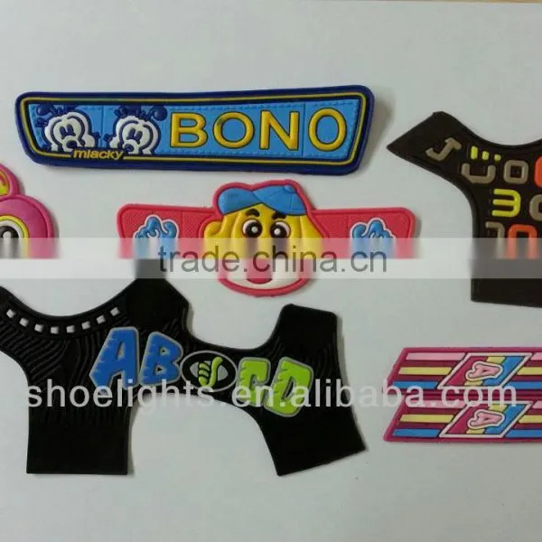 Cheap Soft PVC Rubber Label for Clothes Bag Shoes