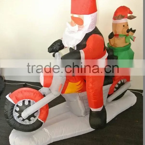 Motor Inflatable Christmas Santa photo-2