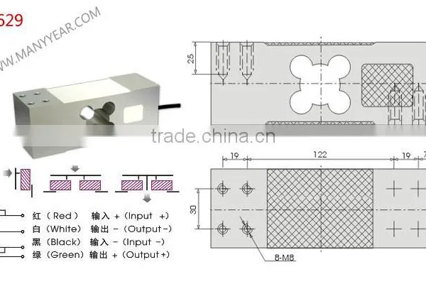 Platform Scale Load Cell, 1000kg Aluminum Load Cell photo-2