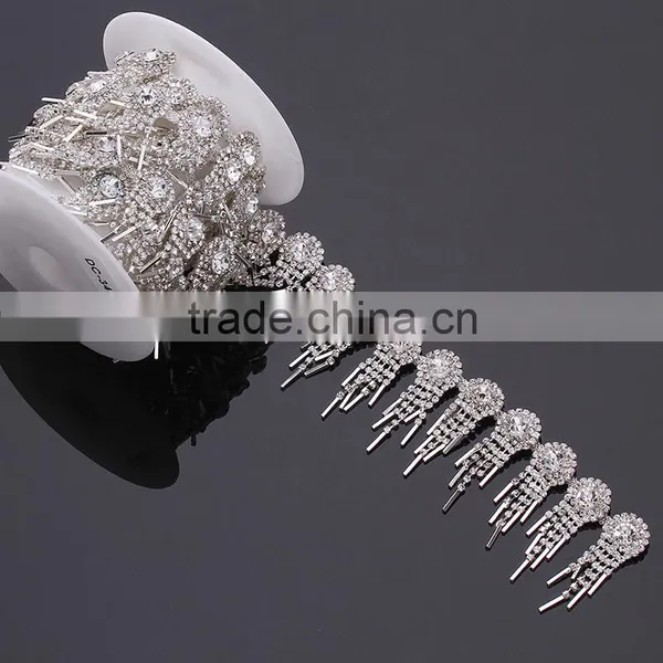 Crystal Fancy Stone Chain Trimming for Dress