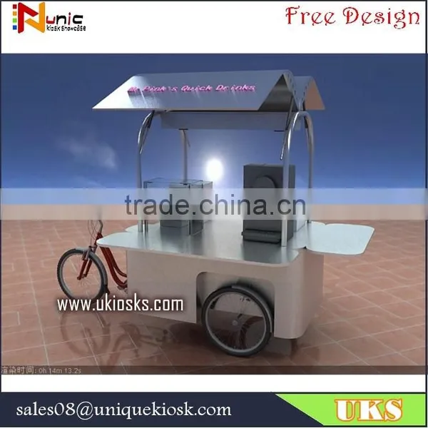 Cheap Mobile Fast Food Carts for Display /fast Food Counter for Design. photo-3