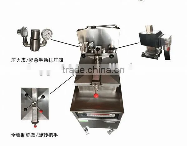 2017 Computer Control Stainless Steel Fried Chicken Furnace Pressure photo-6