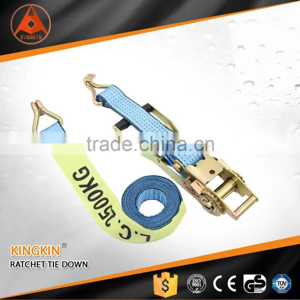 Double j Hook Chromed Plated Tie Strap Hook and Loop Strap Ratchet Strap