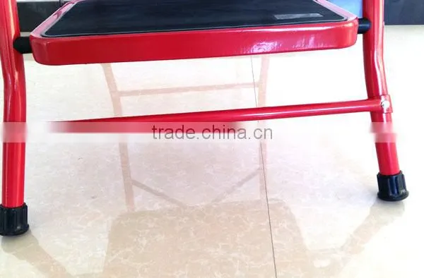 Red 4 Step Ladder Folding Ladder Hosehold Step Ladder photo-3