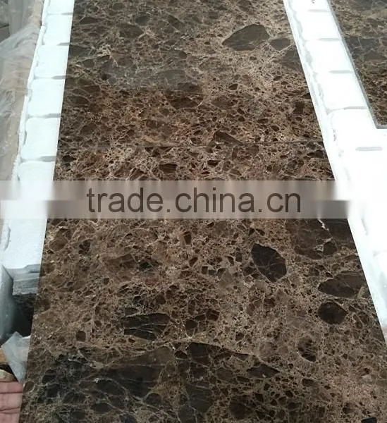Solid Surface Dark Emperador Marble, Composite Marble Tile photo-4