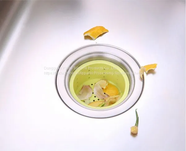 Цветной в форме круга силиконовый фильтр для слива воды в кухонную раковину photo-5