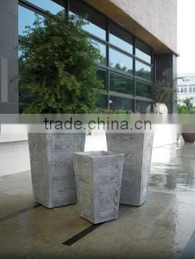 Sigma General Used Outdoor Garden Square Flower Pot Fiberglass Cement Planter Pots photo-2