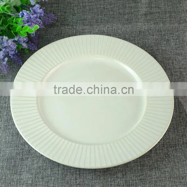 Stocked New Arrival Durable Restaurant Fine Ceramic Plate Cooking Ceramic Pasta Plate photo-2