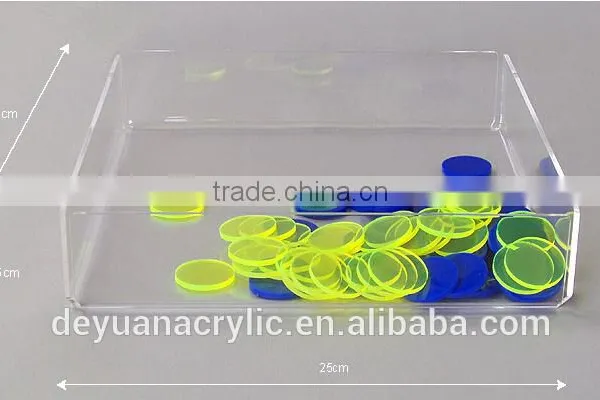 High Quality Clear Acrylic Serving Trays ,Home Storage Organization Storage Acrylic Trays photo-3