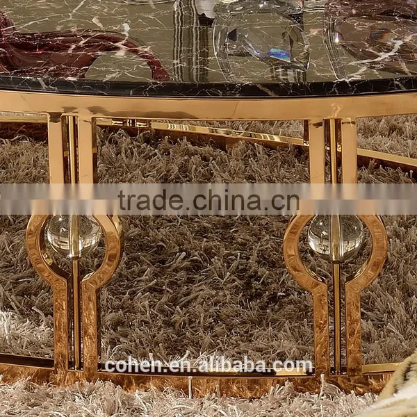 2015hot Selling Golden Used Hotel/living Room Furniture Coffee/tea/center Table photo-4